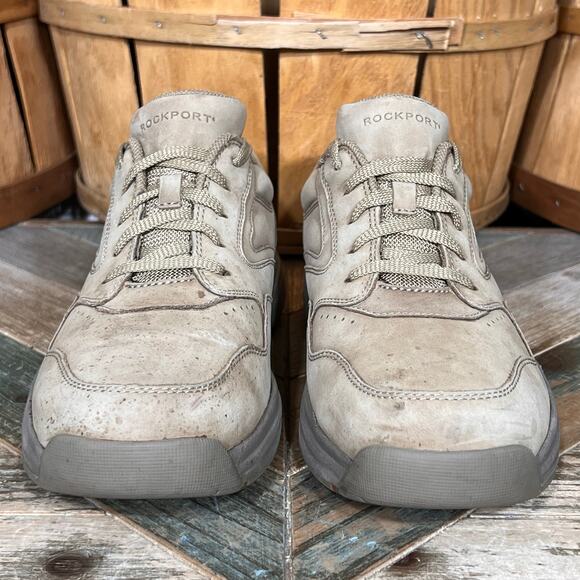 Rockport ProWalker Catalyst 2 Tan Nubuck Leather Comfort Walking Shoes Mens 9 - Picture 4 of 11
